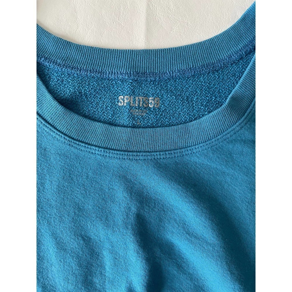 Splits59 Franky French Terry Sweatshirt in Blue Size L - Picture 6 of 10